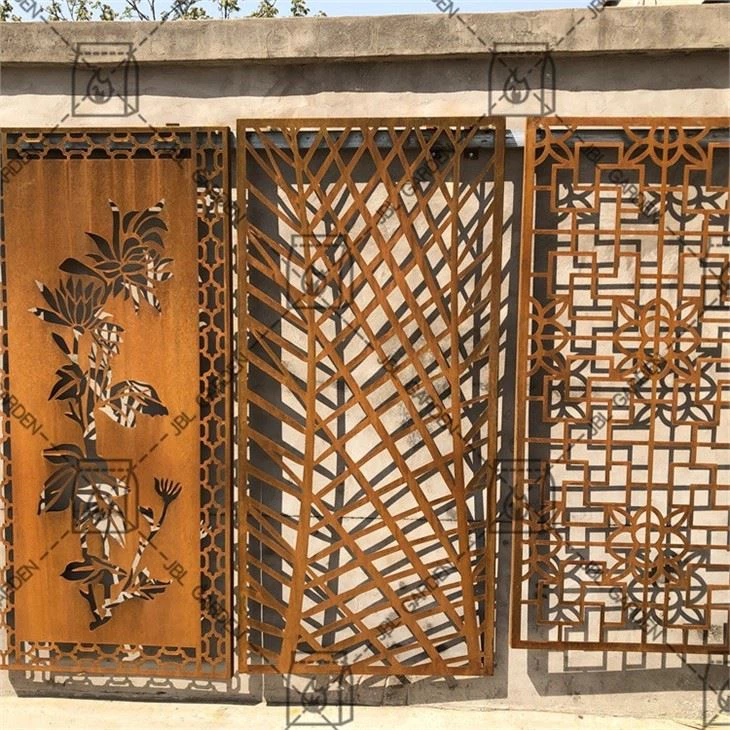 Corten Steel Indoor Garden Screen