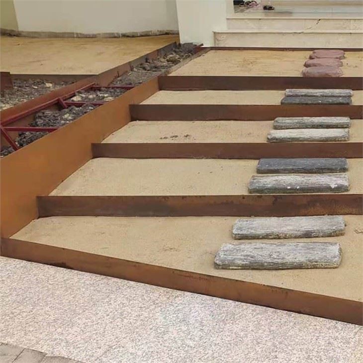 Toj roob hauv pes Kho kom zoo nkauj Corten Steel Ntug