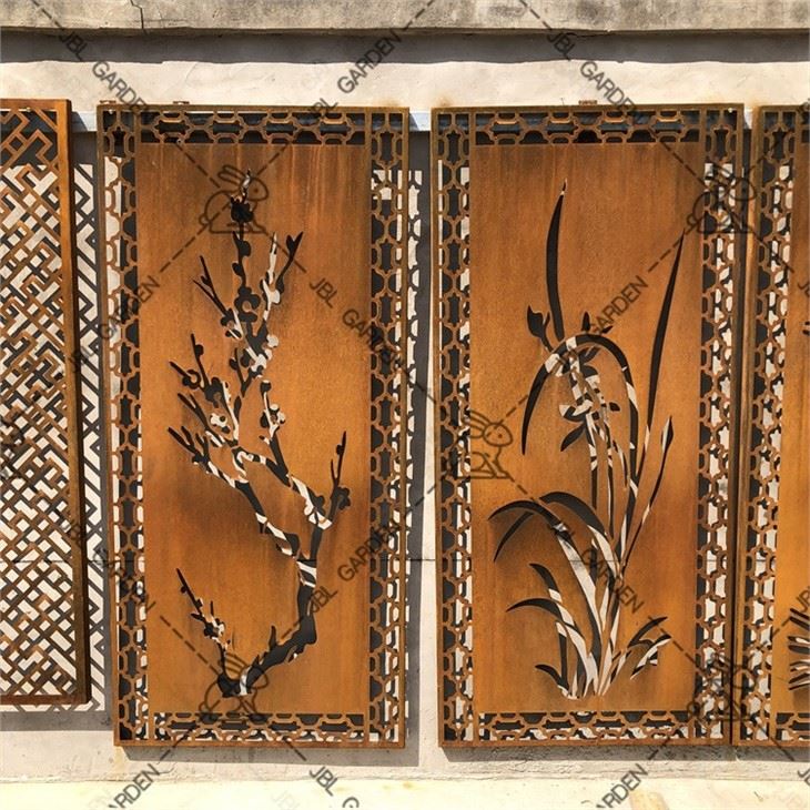 Art Laser Txiav Corten Steel Screen