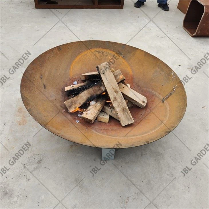 Corten Steel Gas Fire Pit Table