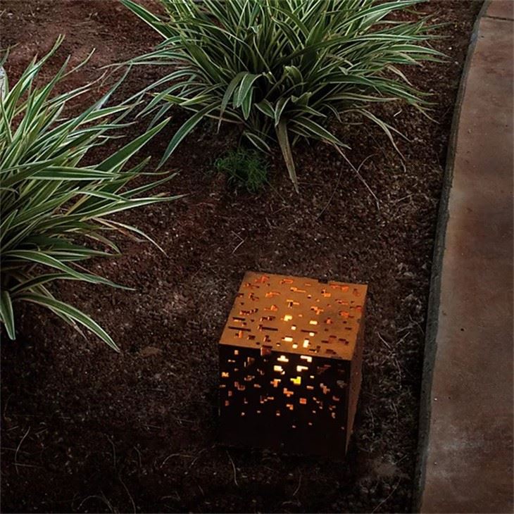 Corten Steel Light Box