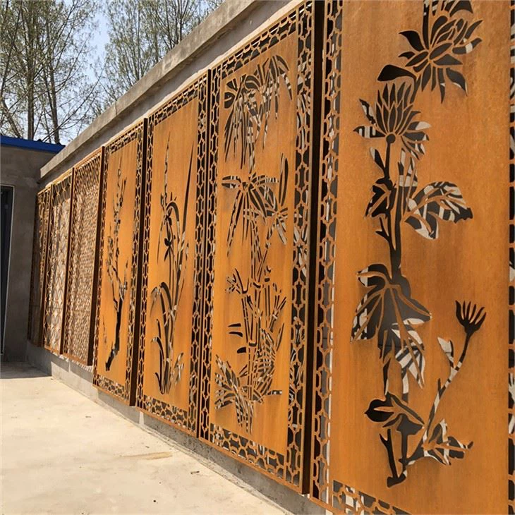 Corten Steel Privacy Fencing