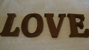 Custom Rustic Sign Rusted Metal Letters