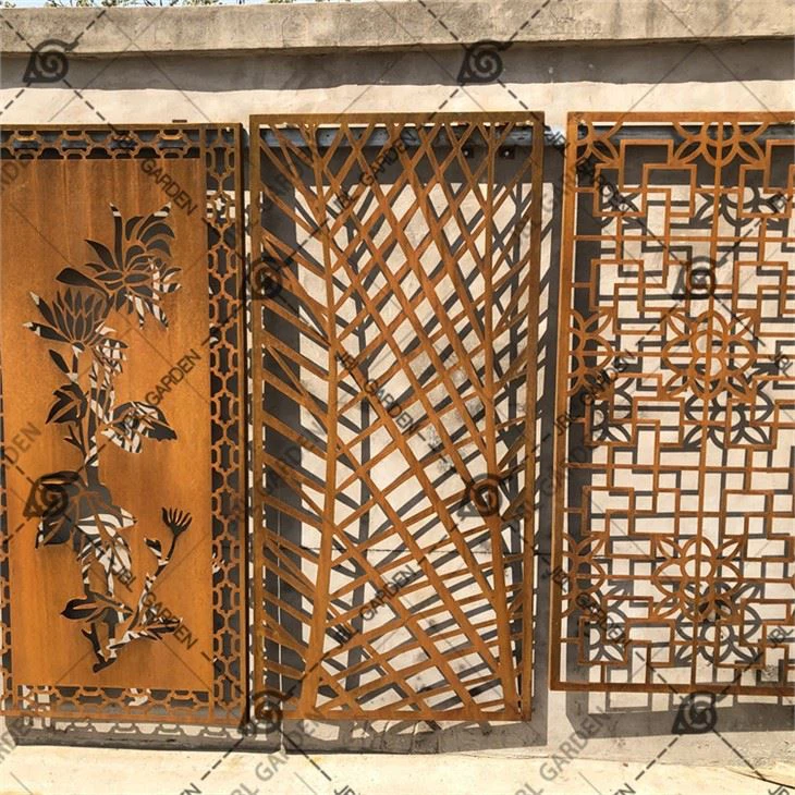 Kho kom zoo nkauj Corten Hlau Hlau Vaj laj kab