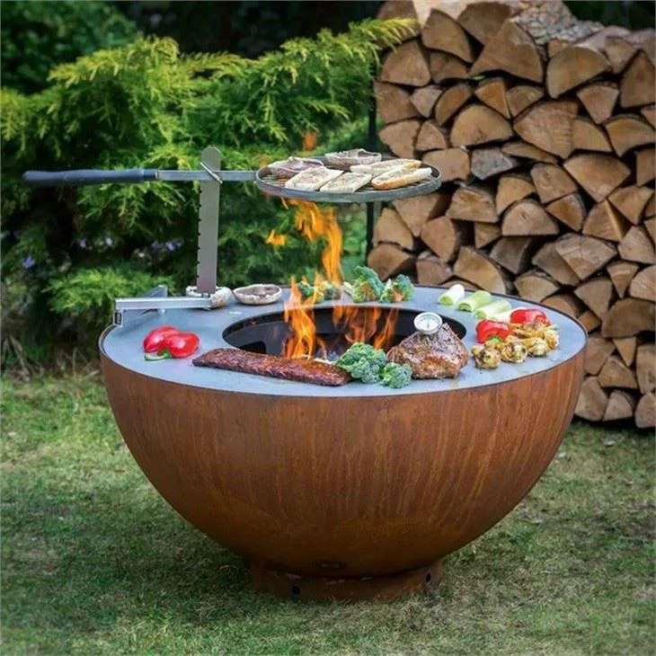 Fire Bowl With Grill