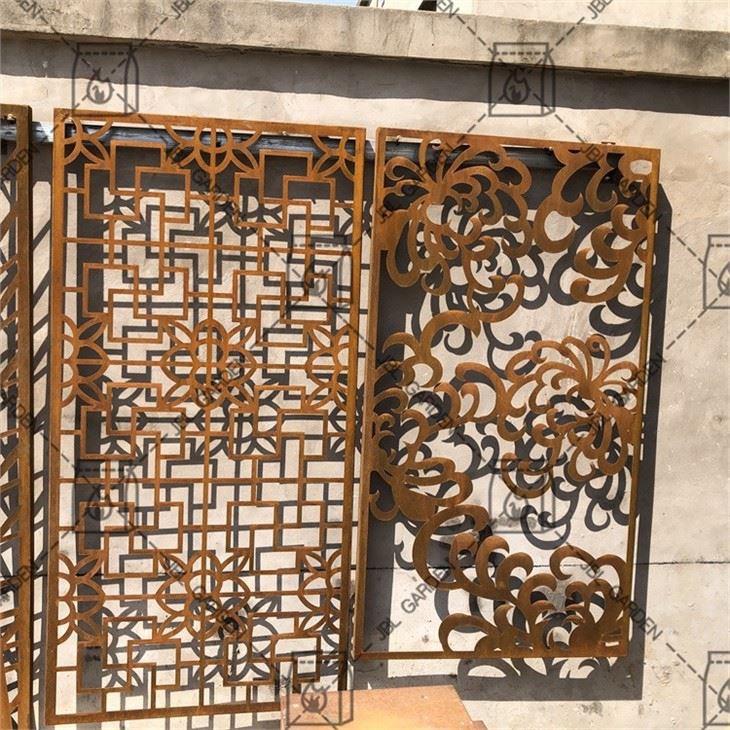 Garden Decorative Corten Steel Metal Screen