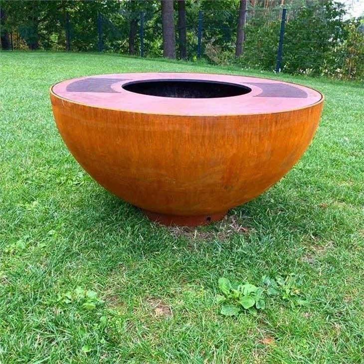 Garden Fire Pit With Grill