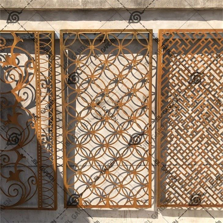 Landscaping Corten Steel Screens