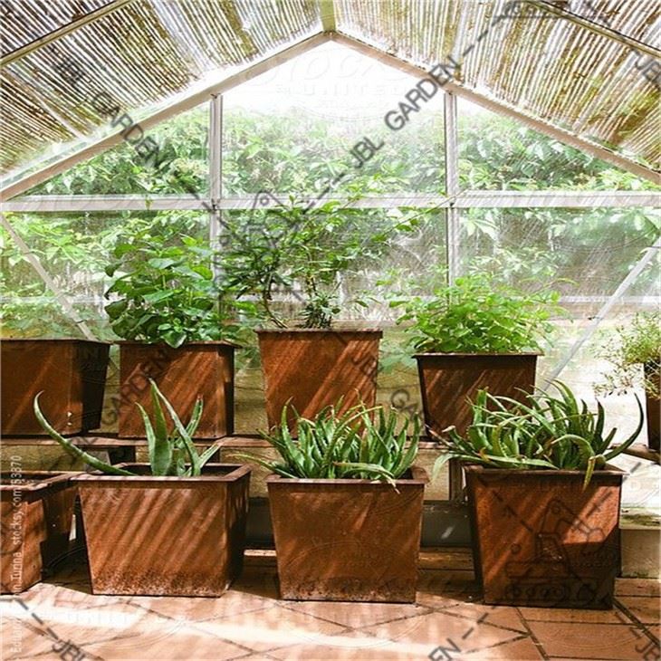 Metallic Series Long Box Planter