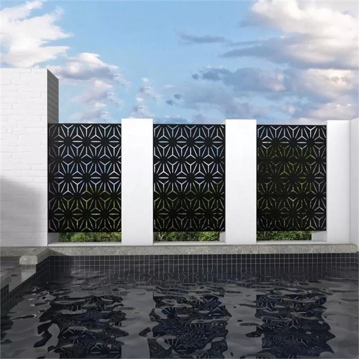 Rust Garden Screen