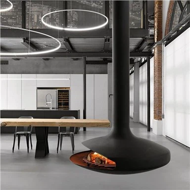 Sab Hauv Tsev Ceiling Mounted Wood Qhov cub