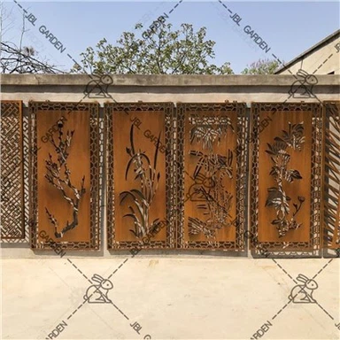 Artistic Corten Steel Screen