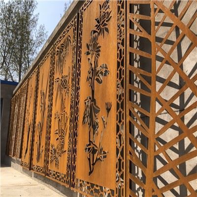Kev cai Corten Steel Laser Txiav Screen