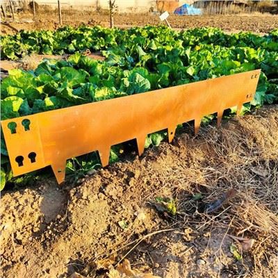 Kev cai ua Corten Steel Garden Edging