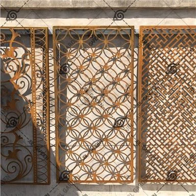 Kho kom zoo nkauj Perforated Hlau Screen Privacy Screen
