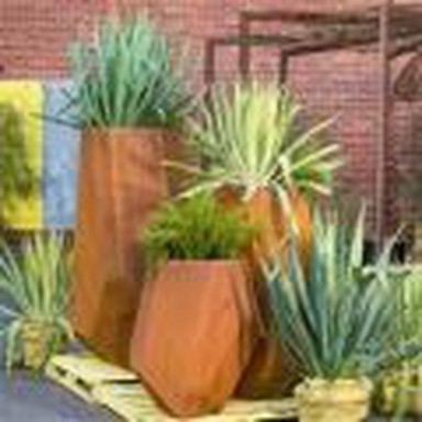 Corten Steel Planter Lub thawv muaj zog
