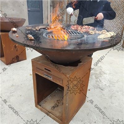 Chav ua noj Corten Steel BBQ