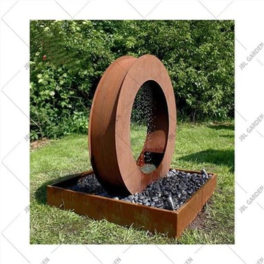 Landscaping tswv yim nrog Corten Steel