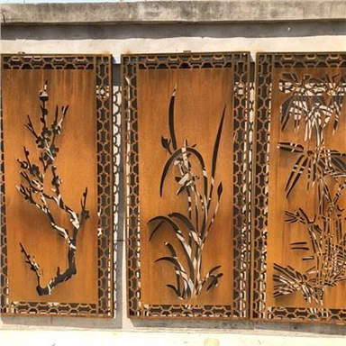 Tshiab Tsim Corten Steel Screen Fences