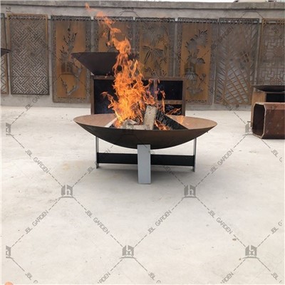 Sab nraum zoov BBQ Corten Steel Hluav Taws Qhov Rooj