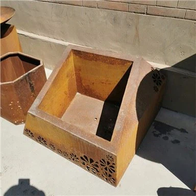 Sab nraum zoov Corten Steel Rusty Planter