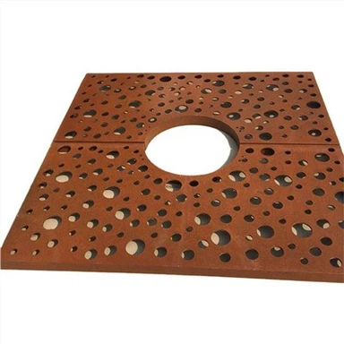 Round Corten Hlau Hlau Ntoo Grating