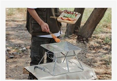 Stainless hlau Charcoal BBQ Grill