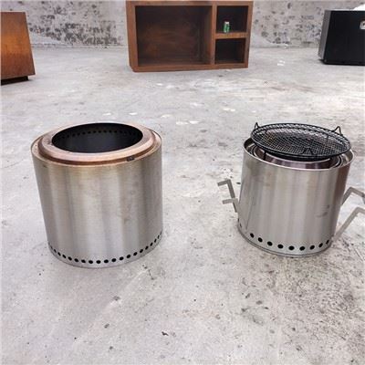 Stainless hlau Smokeless hluav taws qhov