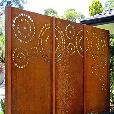 Huab cua Steel Garden Screen