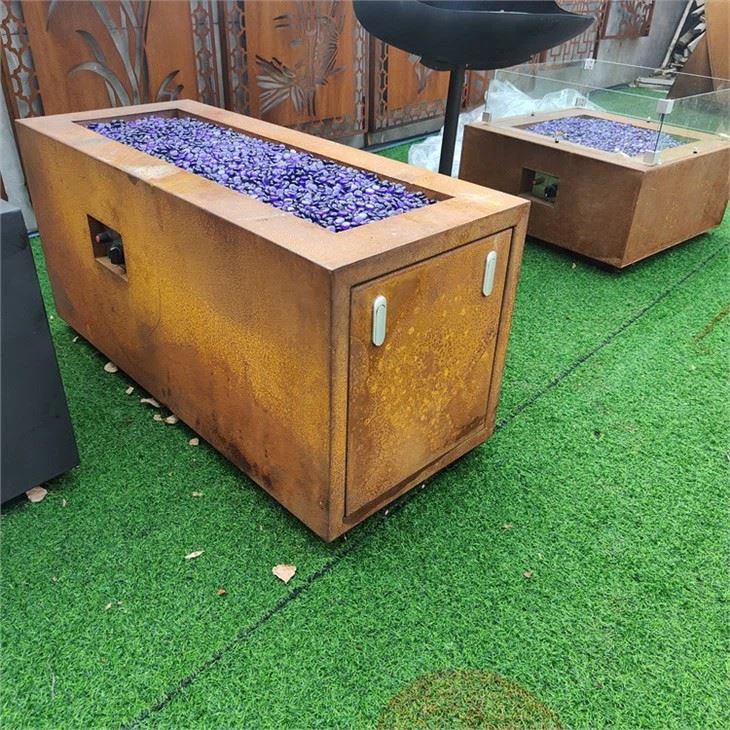 Square Gas Fire Pits