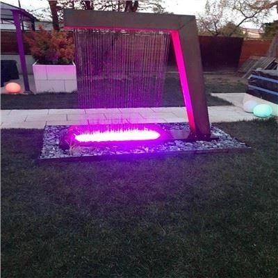 Weathering Steel Modern Water Feature