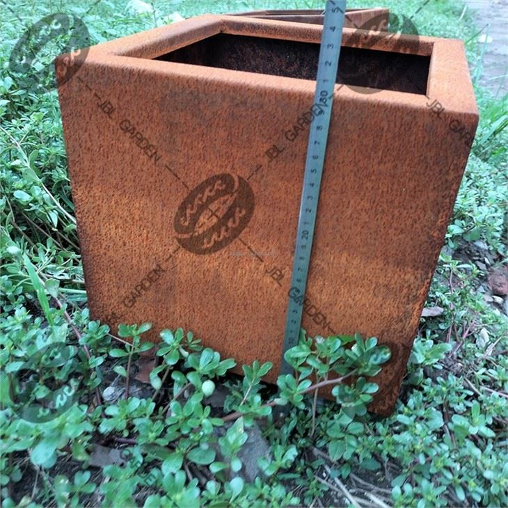 Wood And Galvanized Planter Box