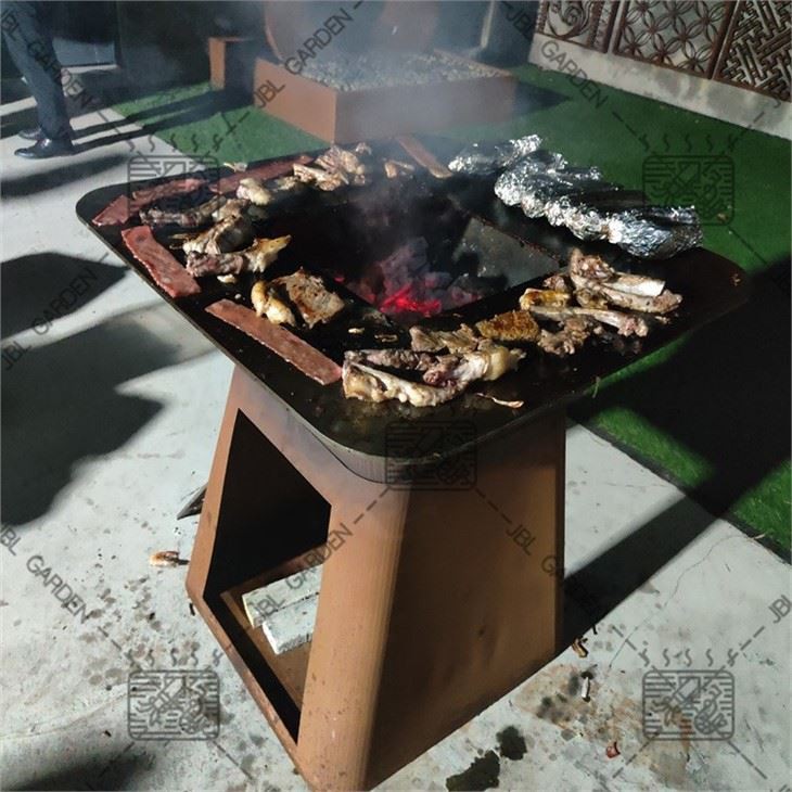 Wood Fired Corten Steel Fire Pit