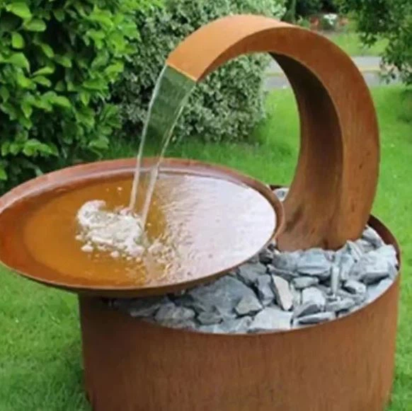 Art Sculpture Metal Water Fountain