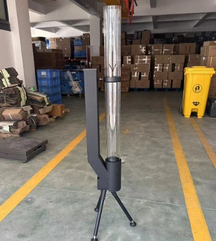 Black Galvanized Steel Rocket Heater