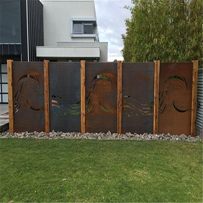 Corten Screens Abstract