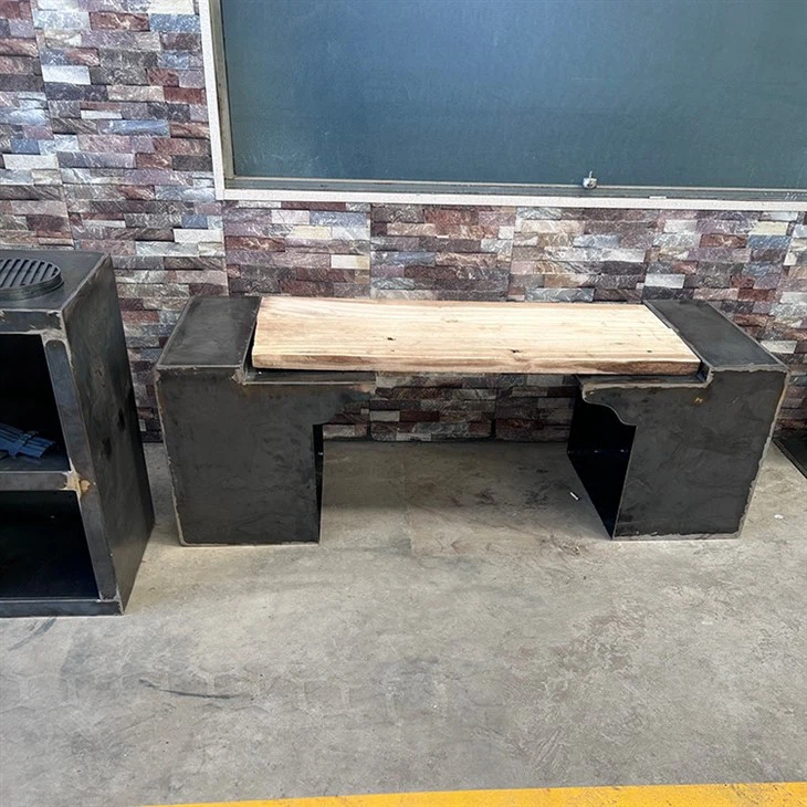 Custom Steel Park Bench