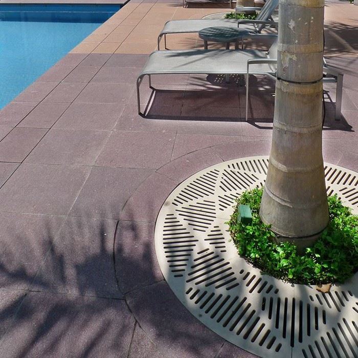 Flush Mount Corten Tree Grate factory