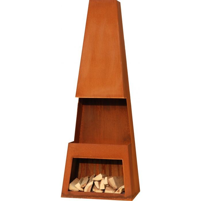 Freestanding Wood-burning Fireplace