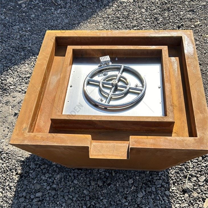 Gas Fire And Water Fountain