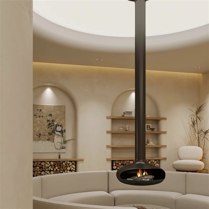Indoor Decorative Suspended Fireplace
