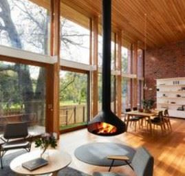 Modern Design Hanging Fireplaces high quality
