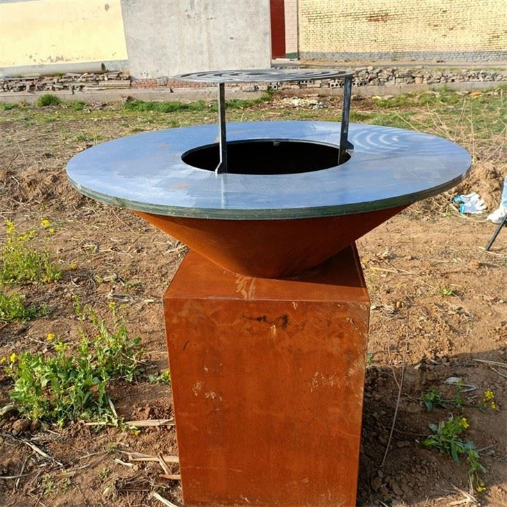 Outdoor Corten Steel Iron Fire Pit Bbq