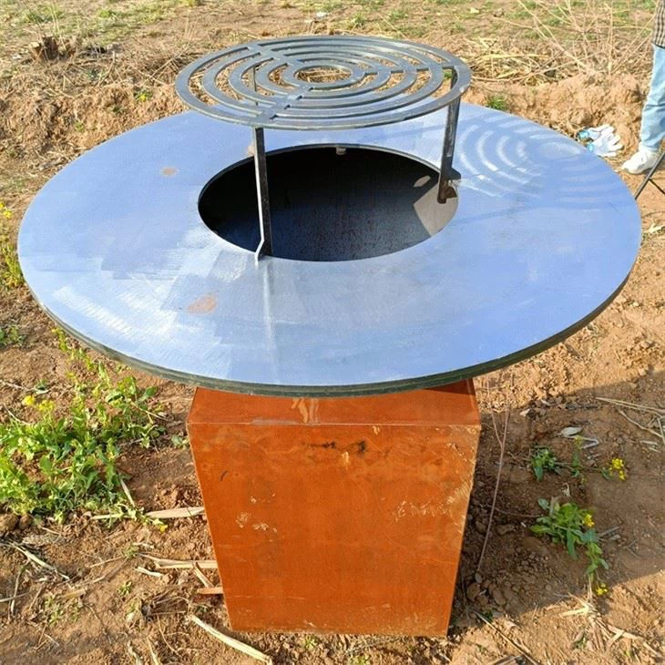 Outdoor Corten Steel Iron Fire Pit Bbq