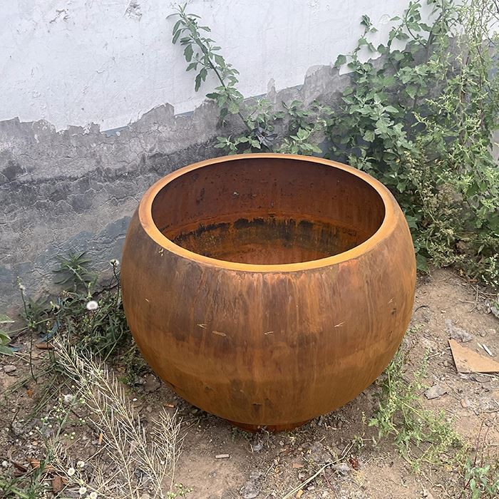 Sab nraum zoov Garden Corten Steel Planter