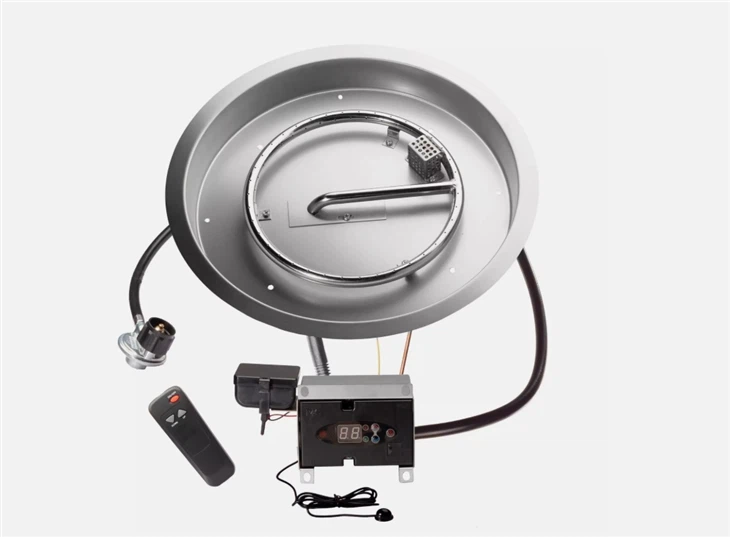 Chaw taws teeb Control Gas Fire Pit Kit