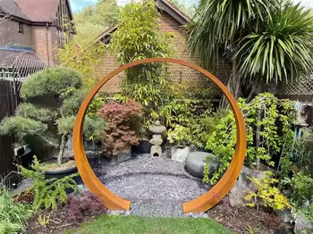 Rusty Metal Garden Sculpture