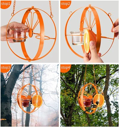 Yooj yim Sau Hanging Hlau noog Feeder