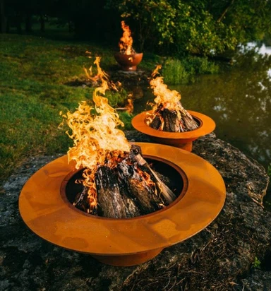 Garden Bonfire Hluav Taws Qhov Pit