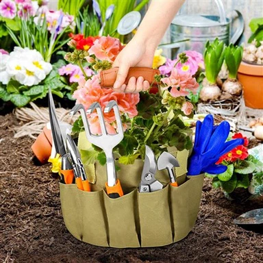Garden Hand Tool Set With Bag